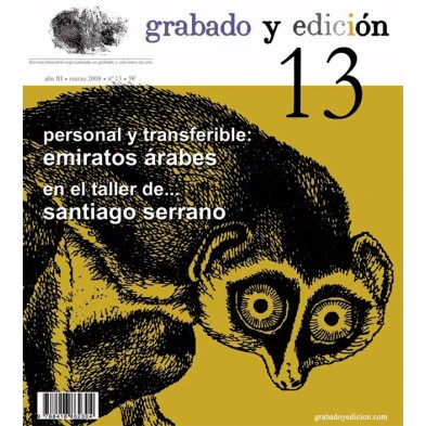 Revista Gravura e edicao, n. 13, em Espanhol.