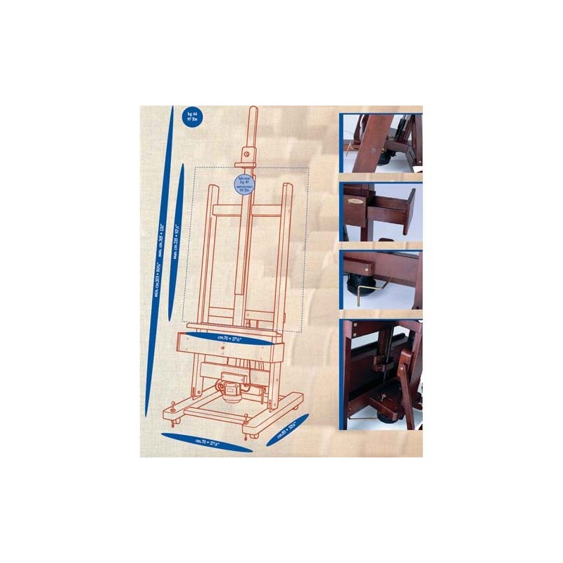 Materiais Belas Artes - Cavalete Estudio Eletrico M 01 Mabef | totenart.com