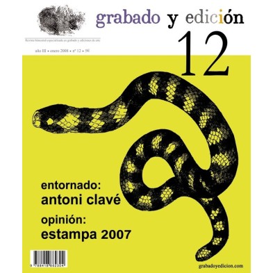 Revista Gravura e edicao, n. 12, em Espanhol.