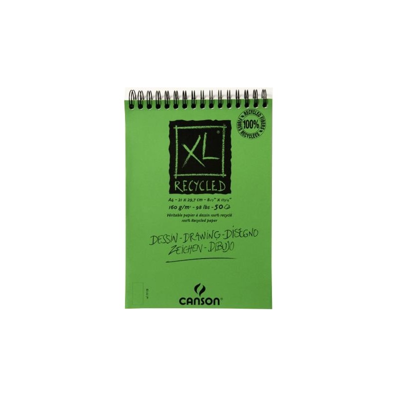 Materiais Belas Artes - Bloco Xl Reciclado Canson 21x29.7, 160 gr. 50 f. | totenart.com