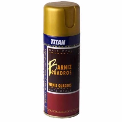 Materiais Belas Artes - Verniz SPRAY Mate Titan para quadros, 200 ml. | totenart.com