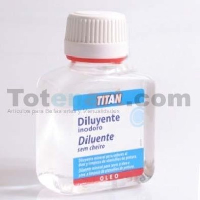 Diluente Titan sem odor, 250 ml.