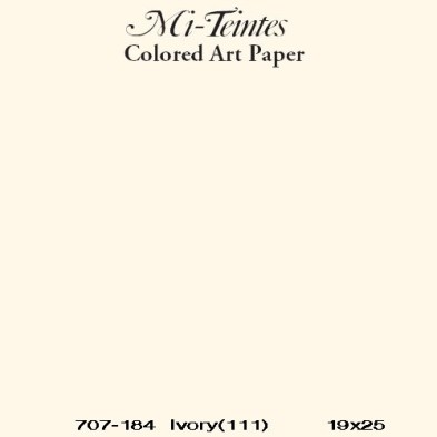 Mi-teintes Canson Marfim, 160 gr., 50x65 cm..