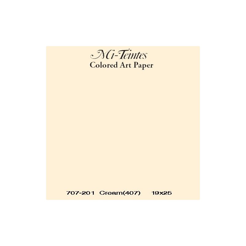 Mi-teintes Canson Creme, 160 gr., 50x65 cm.