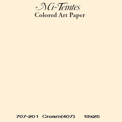 Mi-teintes Canson Creme, 160 gr., 50x65 cm.