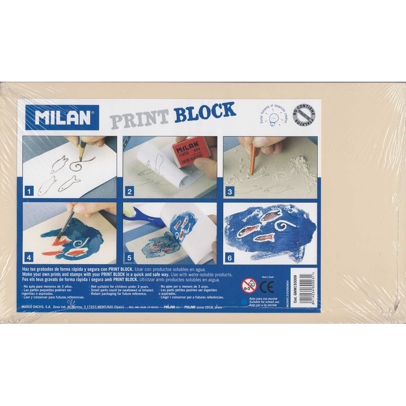 Milan Print Block 10x14.2 cm.