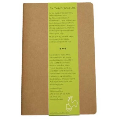 Materiais Belas Artes - Block Travel Booklet Hahnemühle R, 140 gr, 2x20 f, 9x14 cm. | totenart.com