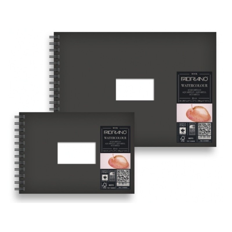 Materiais Belas Artes - Aquarela Book Fabriano 300 gr, 14.8x21 cm, block 25 s. | totenart.com