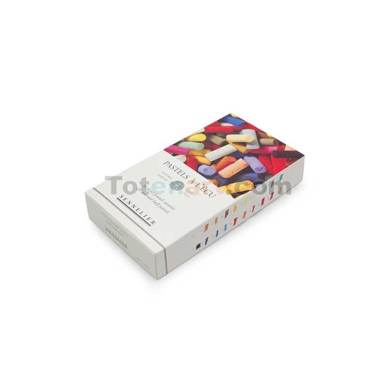 Materiais Belas Artes - Estojo medio Pastel Sennelier Ecu 20 cores | totenart.com