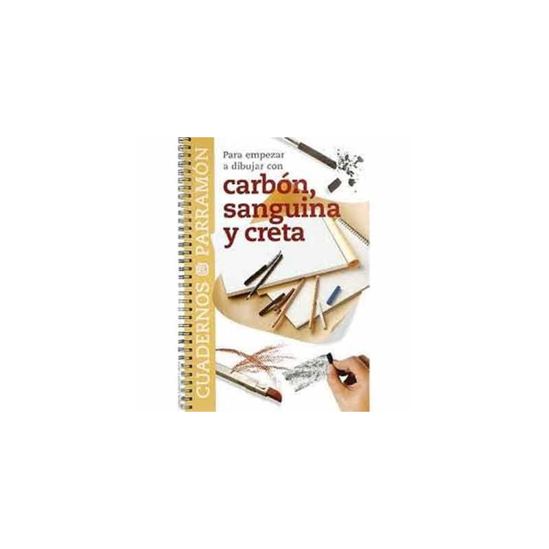 Caderno para comecar a pintar com carvao e Creta, Parramón, em E