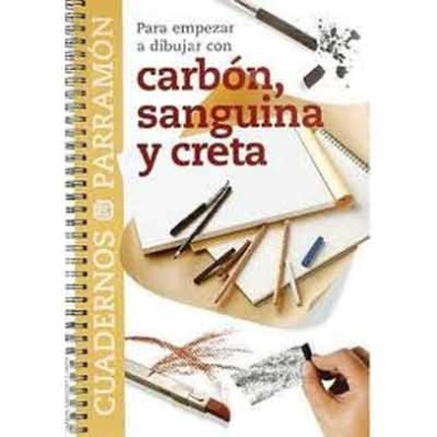 Caderno para comecar a pintar com carvao e Creta, Parramón, em E