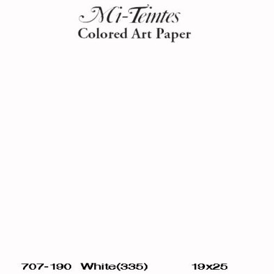 Mi-teintes Canson Branco, 160 gr., 21X30 cm.