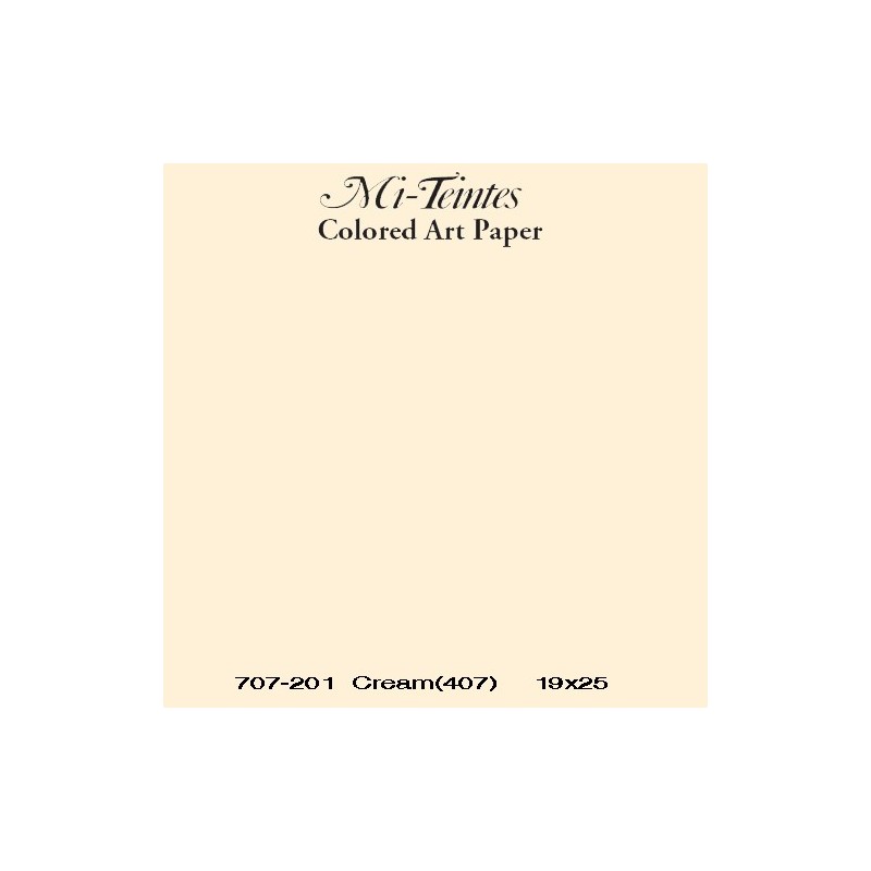 Mi-teintes Canson Creme, 160 gr., 21X30 cm.