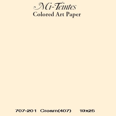 Mi-teintes Canson Creme, 160 gr., 21X30 cm.