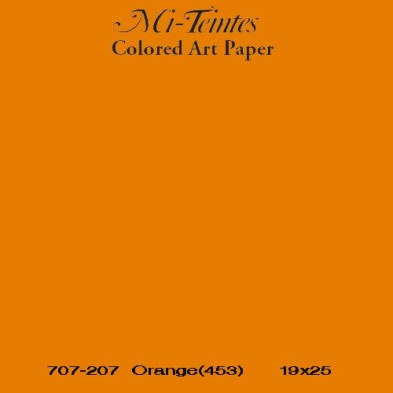 Mi-teintes Canson Laranja, 160 gr., 21X30 cm.