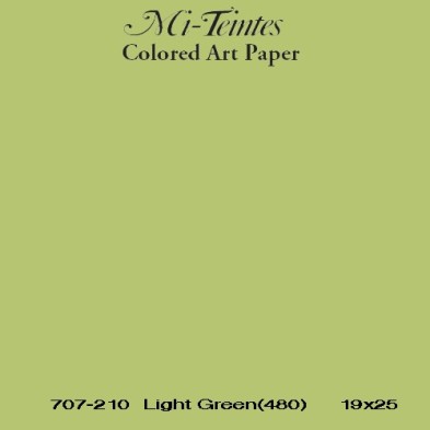 Mi-teintes Canson Verde de Amêndoa, 160 gr., 21X30 cm.