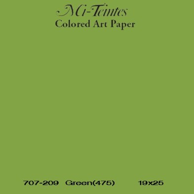 Mi-teintes Canson Verde Maçã, 160 gr., 21X30 cm.