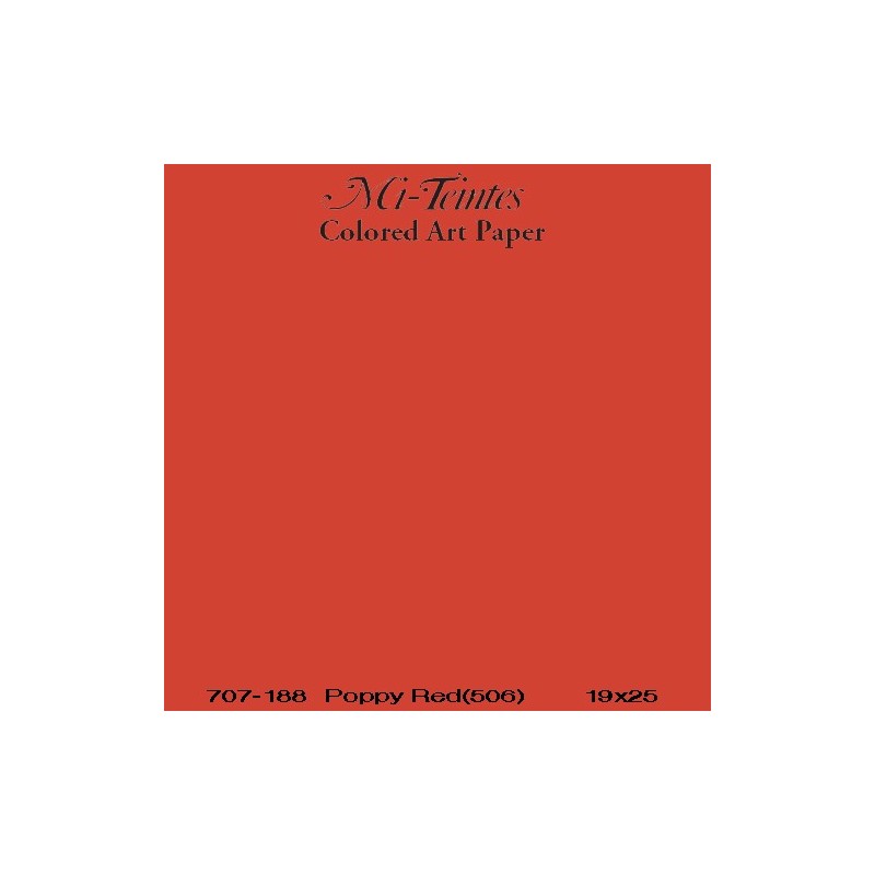 Mi-teintes Canson Papoula, 160 gr., 50x65 cm.