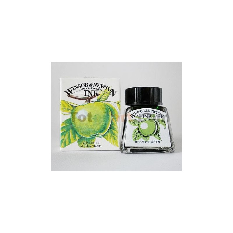 Tinta Desenho, Verde Maça, Winsor & Newton, 14 ml.