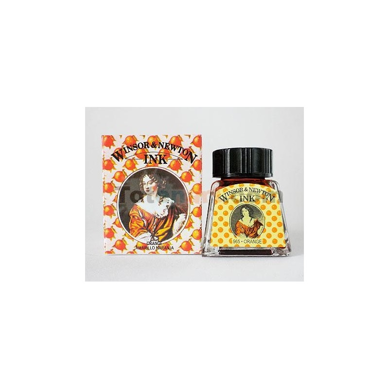 Tinta Desenho Laranja, Winsor & Newton, 14 ml.