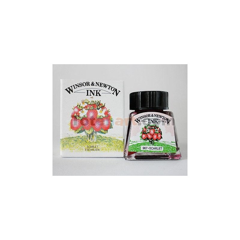 Tinta Desenho Escarlate, Winsor & Newton, 14 ml.