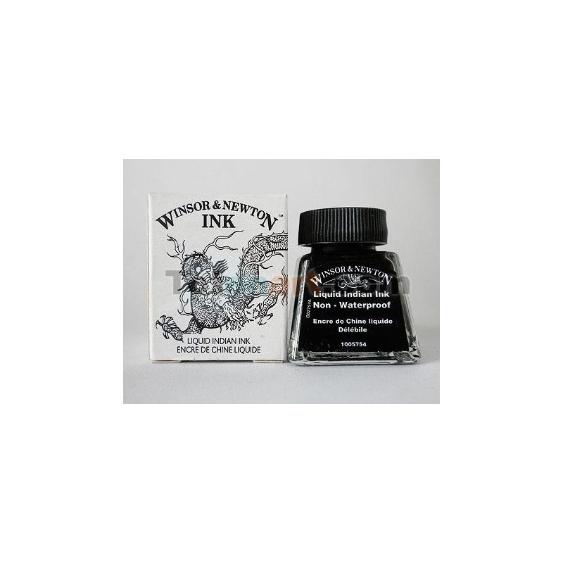 Tinta Desenho (chinesa)  Preto, Winsor & Newton, 30 ml.