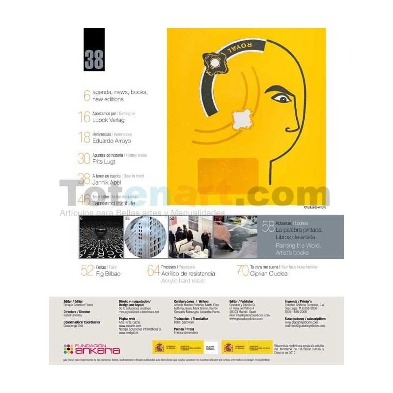 Revista Gravura e Ediçao, n. 38, Spanish and English