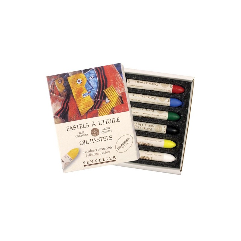 Materiais Belas Artes - Estojo Pastel al Oleo Sennelier 6 cores, Set Descobrimento | totenart.com