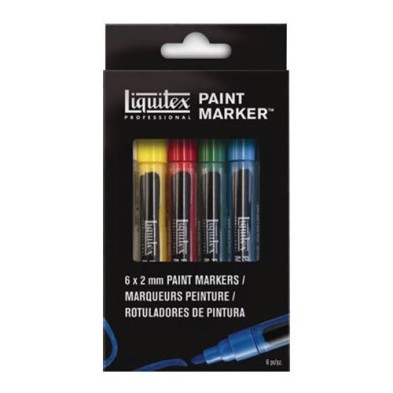 Materiais Belas Artes - Liquitex Paint Marker, set 6 uds 2 mm. | totenart.com