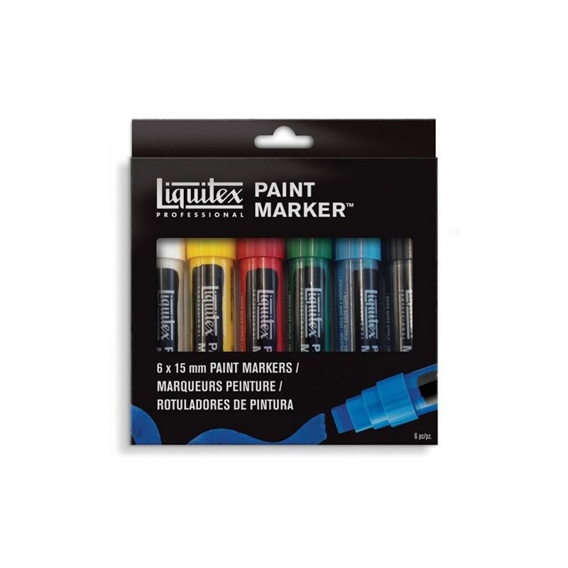 Materiais Belas Artes - Liquitex Paint Marker, set 6 uds 18 mm. | totenart.com