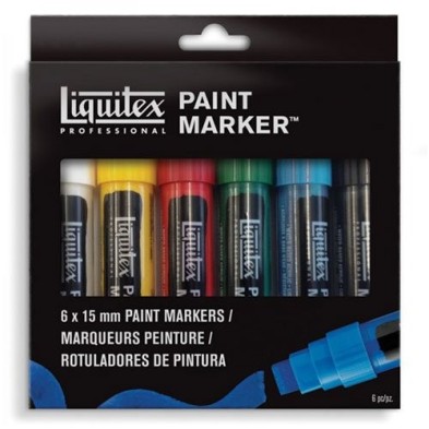 Materiais Belas Artes - Liquitex Paint Marker, set 6 uds 18 mm. | totenart.com