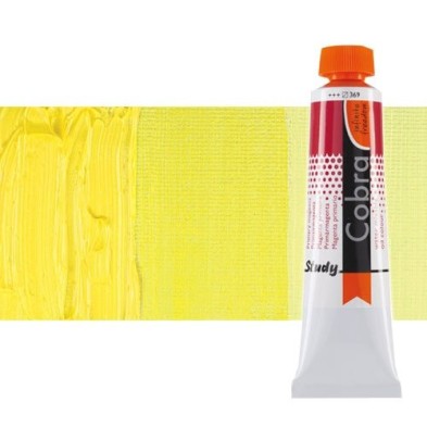 Materiais Belas Artes - Óleo á água Cobra Study cor amarelo limão permanente (40 ml) | totenart.com