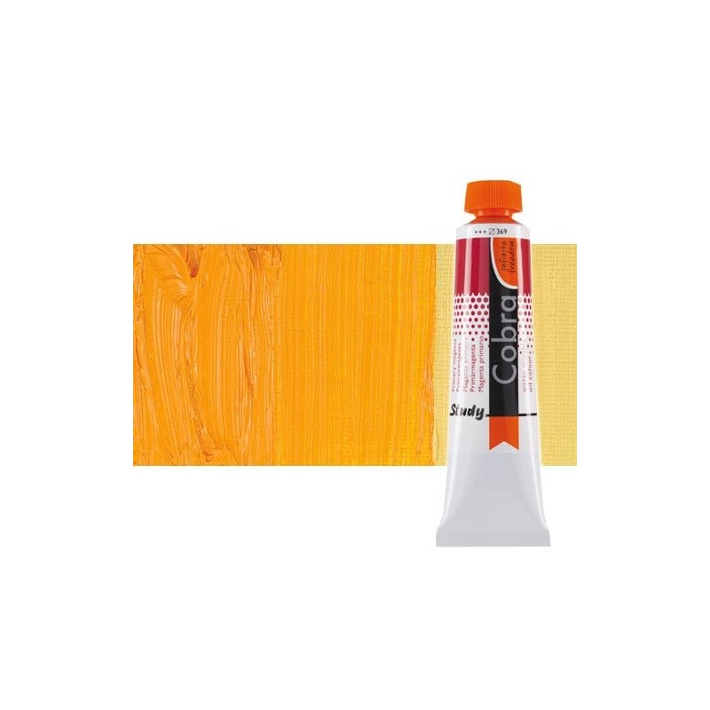 Materiais Belas Artes - Óleo á água Cobra Study cor amarelo escuro permanente (40 ml) | totenart.com