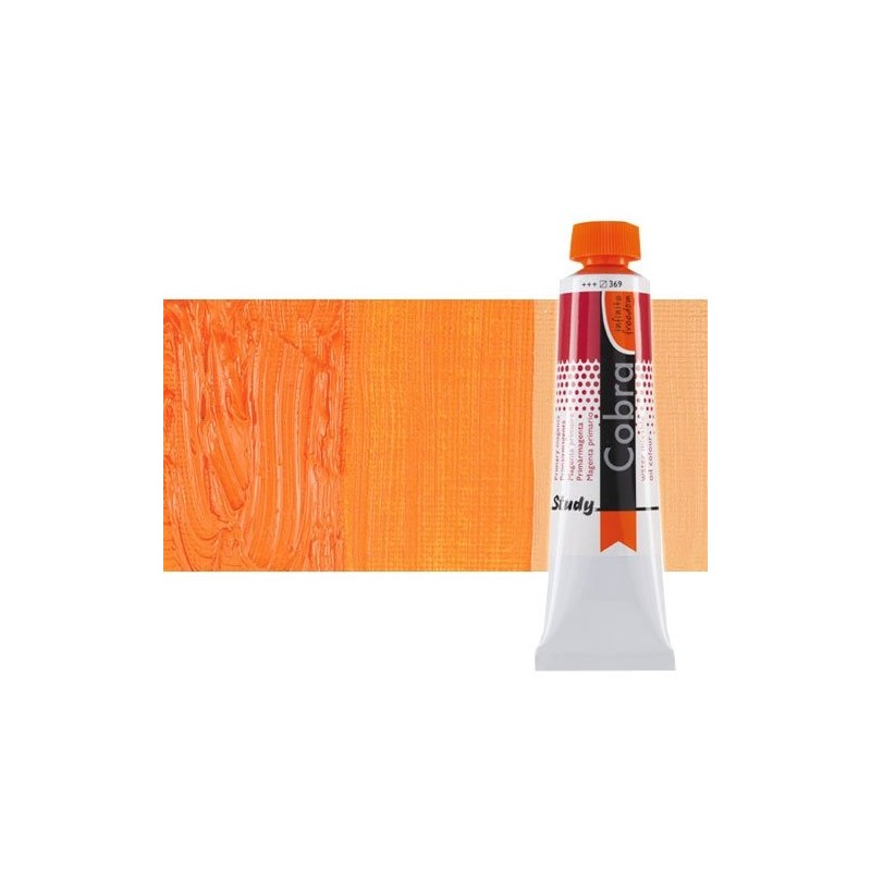 Materiais Belas Artes - \nÓleo á água Cobra Study cor laranja permanente (40 ml) | totenart.com