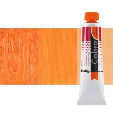 Materiais Belas Artes - \nÓleo á água Cobra Study cor laranja permanente (40 ml) | totenart.com