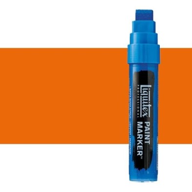 Materiais Belas Artes - Marcador Liquitex Paint Marker cor laranja fluorescente (15 mm) | totenart.com
