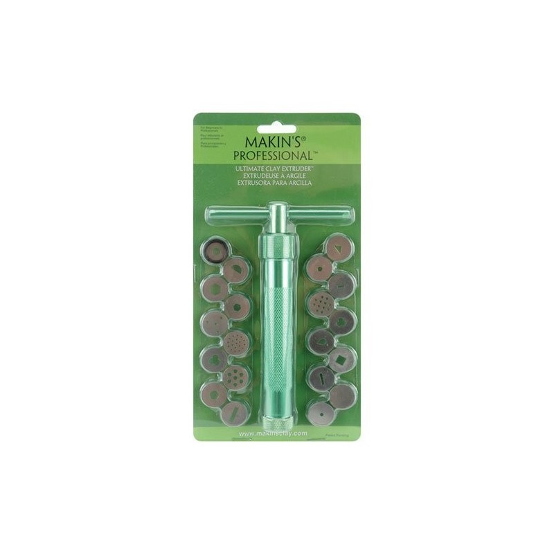 Jeringa extrusora profesional para arcilla con 20 discos - Totenart