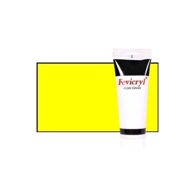 Materiais Belas Artes - Acrilico Fevicryl, Amarelo Cadmio Limao, 200 ml. | totenart.com