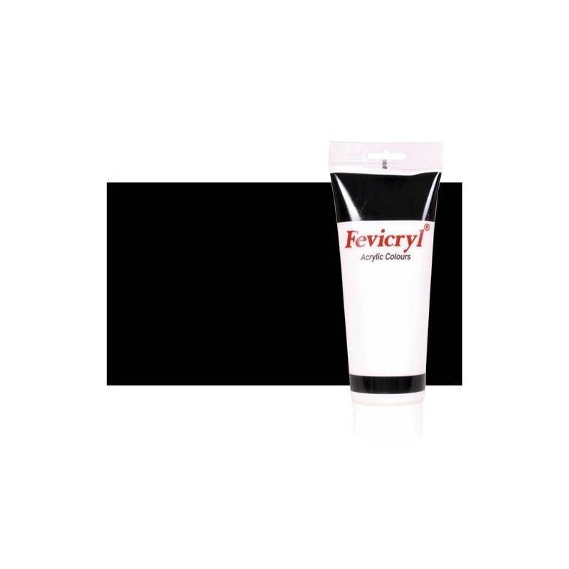Materiais Belas Artes - Acrilico Fevicryl, Preto Marte, 200 ml. | totenart.com