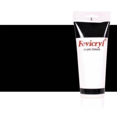 Materiais Belas Artes - Acrilico Fevicryl, Preto Marte, 200 ml. | totenart.com