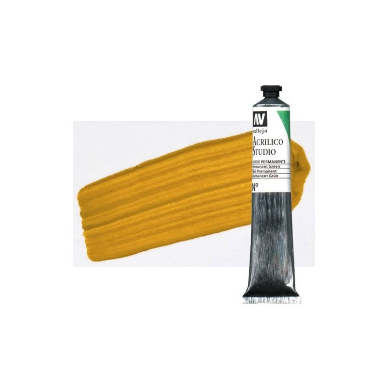 Materiais Belas Artes - Acrilico Vallejo, Oxido de Ferro Amarelo, 58 ml. | totenart.com