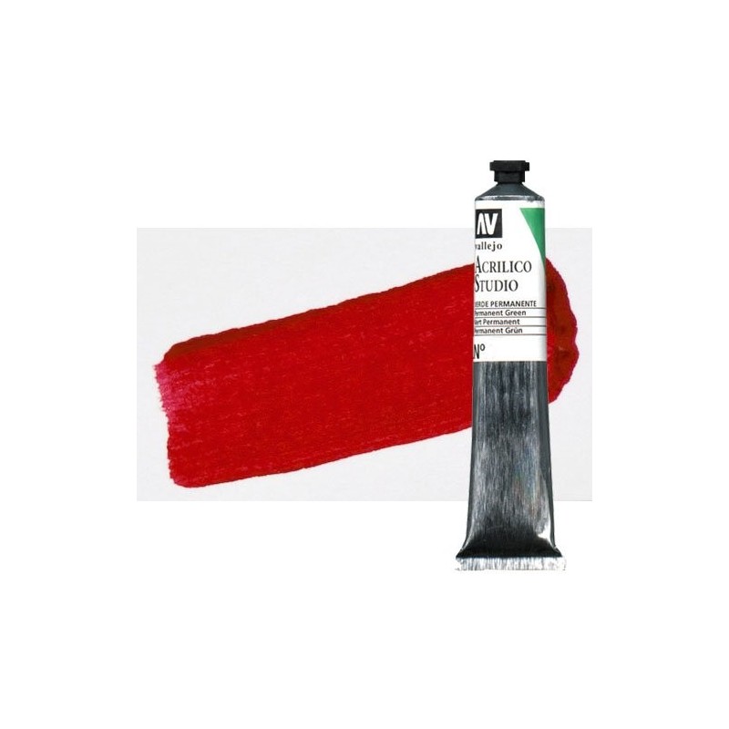 Materiais Belas Artes - Acrilico Vallejo, Vermelho Cadmio Escuro, 58 ml. | totenart.com