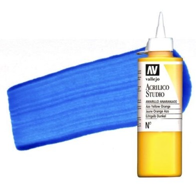 Materiais Belas Artes - Acrilico Vallejo, Azul Fluorescente, 200 ml. | totenart.com