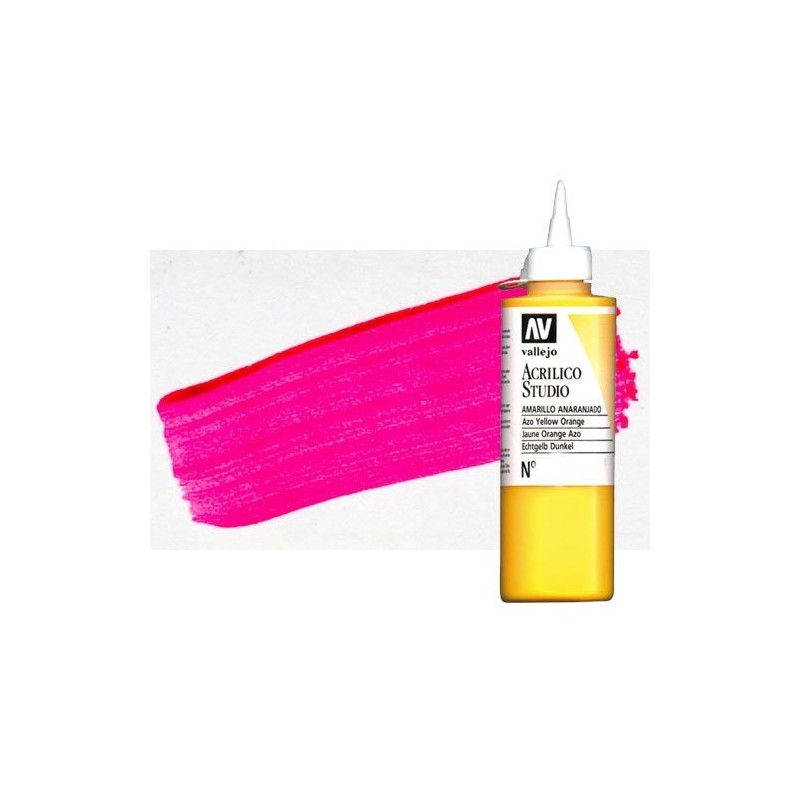 Materiais Belas Artes - Acrilico Vallejo,Vermelho Rosa Fluorescente, 200 ml. | totenart.com
