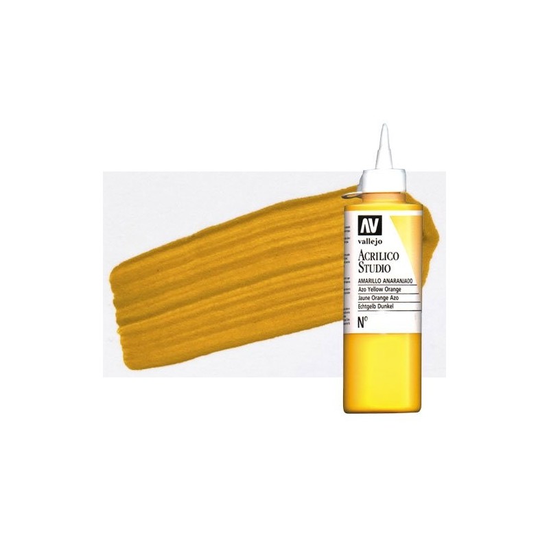 Materiais Belas Artes - Acrilico Vallejo, Oxido de Ferro Amarelo, 200 ml. | totenart.com