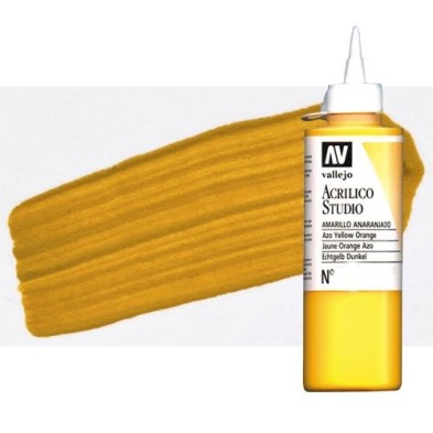 Materiais Belas Artes - Acrilico Vallejo, Oxido de Ferro Amarelo, 200 ml. | totenart.com