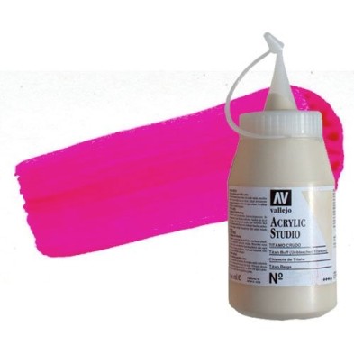 Materiais Belas Artes - Acrilico Vallejo, Magenta Fluorescente, 500 ml. | totenart.com