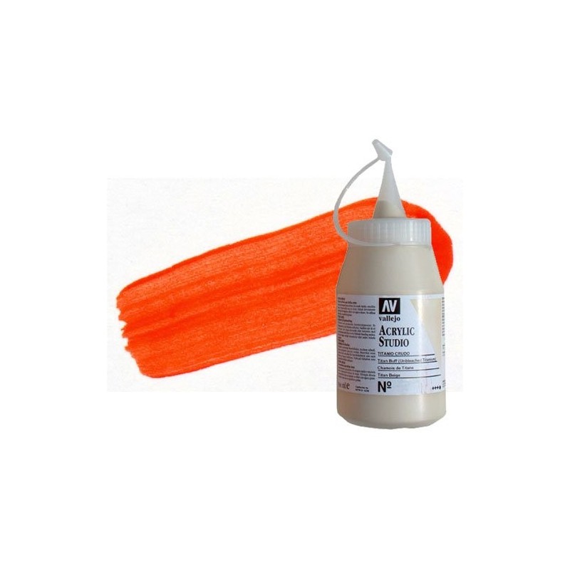 Materiais Belas Artes - Acrilico Vallejo, Vermelho Fluorescente, 500 ml. | totenart.com