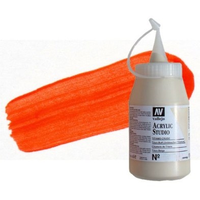Materiais Belas Artes - Acrilico Vallejo, Vermelho Fluorescente, 500 ml. | totenart.com