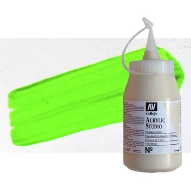 Materiais Belas Artes - Acrilico Vallejo, Verde Fluorescente, 500 ml. | totenart.com